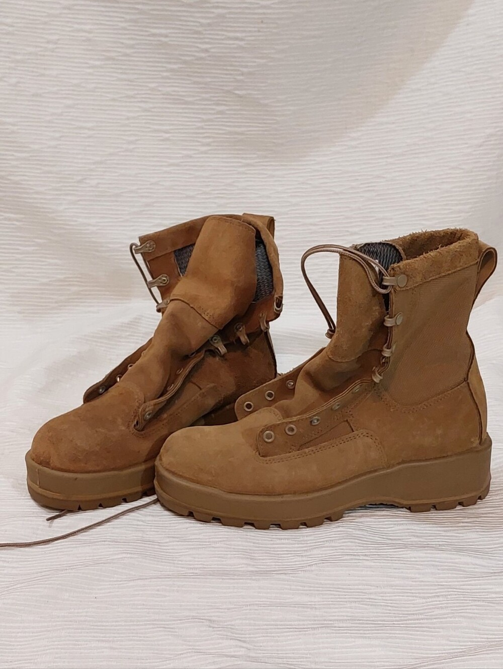 Altama Vibram Sole Men's Tan Suede Lace-Up Combat Work Boots Size 7